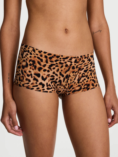Бесшовные трусики шортики Victoria's Secret 1162847781 (Леопардовый XXL)