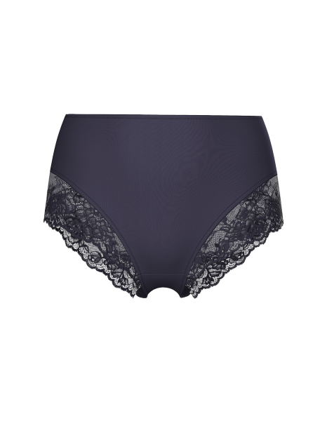 Женские трусики брифы с кружевными вставками Victoria's Secret 1162933447 (Синий S)