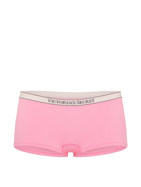 Женские трусики шортики Victoria's Secret в рубчик 1162964483 (Розовый XS)