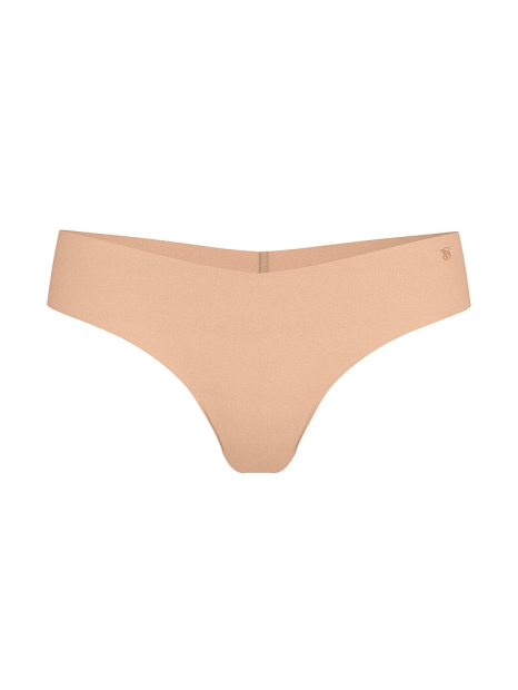 Бесшовные трусики тонг Victoria's Secret 1163023335 (Бежевый S)