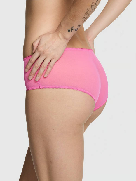 Женские трусики чики Victoria's Secret Pink с вышивкой 1163220483 (Розовый S)