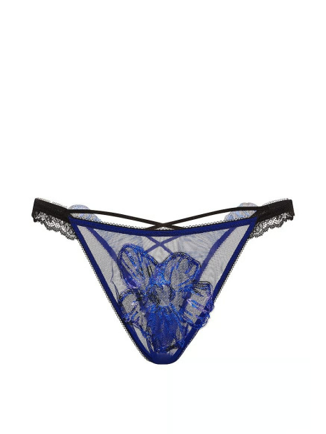 Трусики бразилії Victoria's Secret з паєтками 1163265145 (Синій M)