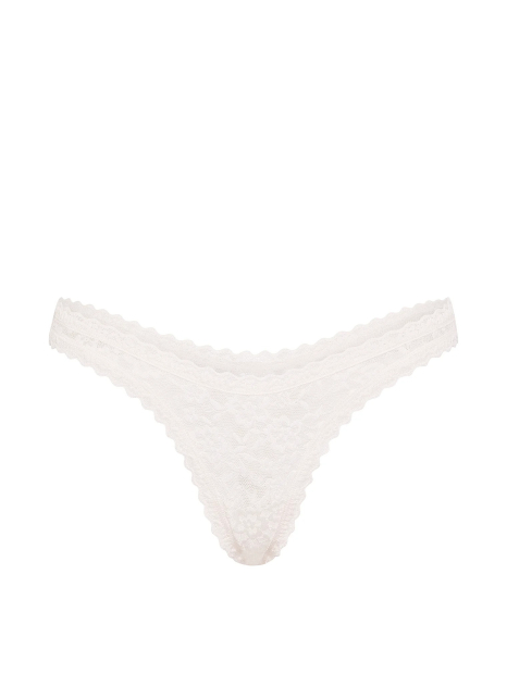 Мереживні трусики тонг Victoria's Secret 1163301874 (Молочний L)