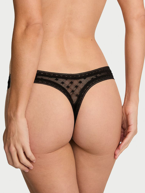 Трусики тонг Victoria's Secret 1163308349 (Чорний L)