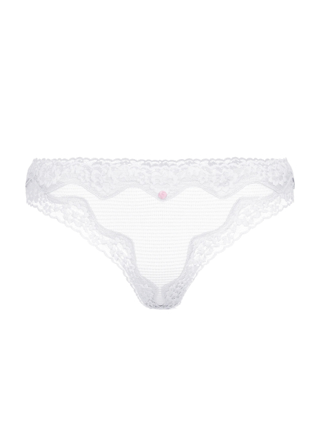 Жіночі сітчасті трусики Тонг Victoria's Secret з мереживом 1163314842 (Білий S)