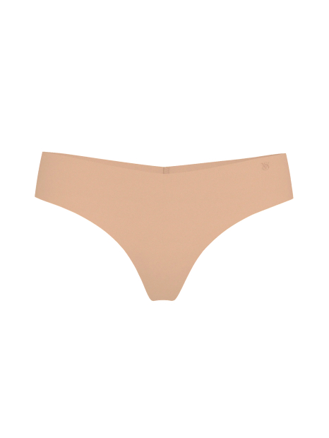 Безшовні бавовняні трусики тонг Victoria's Secret 1163315748 (Бежевий XXL)