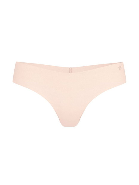 Бесшовные трусики тонг Victoria's Secret с логотипом 1163370807 (Бежевый M)