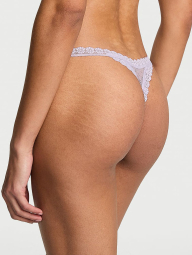 Мереживні трусики тонг Victoria's Secret 1159838129 (бузковий L)
