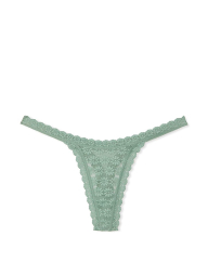 Кружевные трусики тонг Victoria's Secret 1159838130 (Зеленый L)