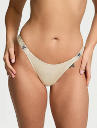 Трусики со стразами Victoria's Secret бразильяны 1159838142 (Бежевый L)