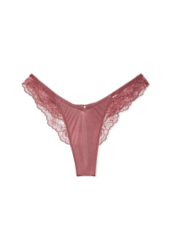 Шикарные трусики тонг Victoria's Secret 1159838279 (Розовый XXL)