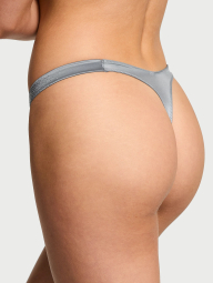 Трусики со стразами Victoria's Secret тонг 1159838444 (Серый L)