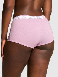Женские блестящие трусики шортики Victoria's Secret Pink 1159838628 (Розовый XL)