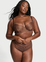 Кружевные трусики бикини Victoria's Secret 1159838719 (Коричневый XS)