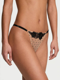 Кружевные трусики стринги Victoria's Secret 1159838673 (Бежевый L)
