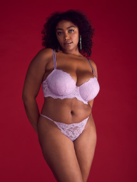 Мереживні трусики бікіні Victoria's Secret 1159838701 (бузковий XL)