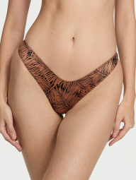 Женские гладкие трусики тонг Victoria's Secret с подвеской сзади 1159839032 (Коричневый XS)