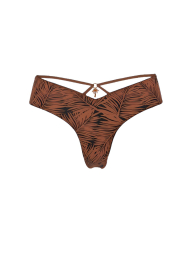 Женские гладкие трусики тонг Victoria's Secret с подвеской сзади 1159838954 (Коричневый XL)