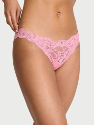 Кружевные женские трусики бикини Victoria's Secret 1159838967 (Розовый XL)
