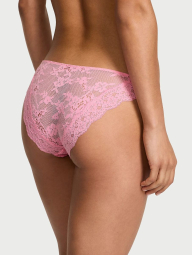 Кружевные женские трусики бикини Victoria's Secret 1159838967 (Розовый XL)