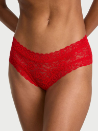 Кружевные трусики чики Victoria's Secret 1159839076 (Красный S)