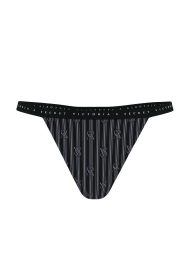 Трусики стринги Victoria's Secret с принтом 1159842738 (Черный XS)