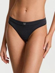 Жіночі трусики тонг Victoria's Secret з логотипом 1159839132 (Сірий XXL)