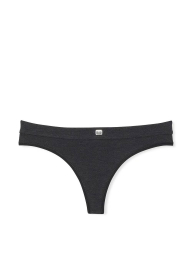 Женские трусики тонг Victoria's Secret с логотипом 1159841728 (Серый L)