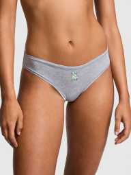 Женские трусики чики Victoria's Secret Pink с принтом 1159839141 (Серый XL)