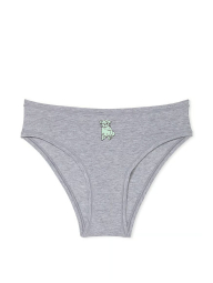 Женские трусики чики Victoria's Secret Pink с принтом 1159839141 (Серый XL)