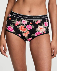 Женские трусики Victoria's Secret брифы с принтом 1159839417 (Черный XS)