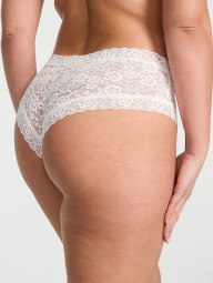 Кружевные трусики чики Victoria's Secret 1159839665 (Молочный L)