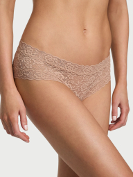 Кружевные трусики чики Victoria's Secret 1159839669 (Бежевый L)