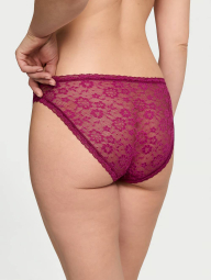 Кружевные трусики бикини Victoria's Secret 1159839675 (Розовый L)