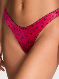 Трусики тонг Victoria's Secret з принтом 1159839804 (рожевий S)