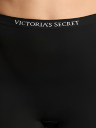 Шортики Victoria's Secret безшовні трусики висока посадка 1159839840 (Чорний M)