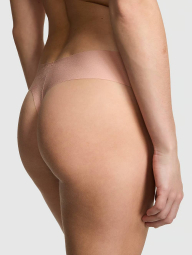Бесшовные трусики тонг Victoria's Secret Pink 1159839953 (Бежевый M)