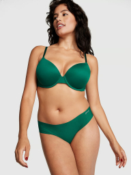 Бесшовные трусики тонг  Victoria's Secret Pink с логотипом 1159840228 (Зеленый M)