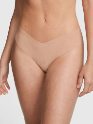 Бесшовные трусики тонг Victoria's Secret Pink 1159840294 (Бежевый S)