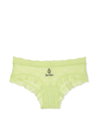 Кружевные трусики чики Victoria's Secret с вышивкой 1159840421 (Салатовый XL)