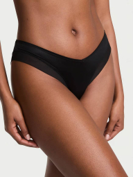 Жіночі гладкі трусики чики Victoria's Secret з сіточкою 1159840832 (Чорний XL)