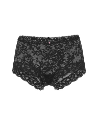 Кружевные трусики шортики Victoria's Secret 1159840835 (Черный XXL)