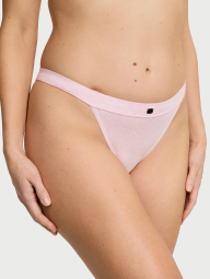 Бавовняні трусики танга Victoria's Secret з логотипом 1159841203 (рожевий S)