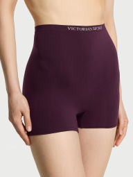 Бесшовные трусики шортики Victoria's Secret высокая посадка 1159841763 (Бордовый XL)