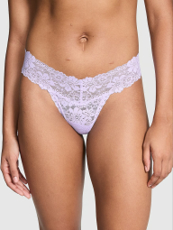 Женские кружевные трусики Victoria's Secret Pink тонг 1159842472 (Сиреневый XXL)