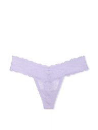 Женские кружевные трусики Victoria's Secret Pink тонг 1159842472 (Сиреневый XXL)