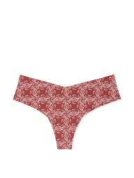 Бесшовные трусики тонг Victoria's Secret с принтом 1159842541 (Бордовый XS)