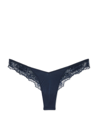Шикарные трусики тонг Victoria's Secret 1159843431 (Синий S)