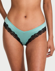 Шикарные трусики чики Victoria's Secret 1159843655 (Бирюзовый XS)