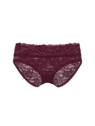 Мереживні трусики хіпхагери Victoria's Secret PINK 1159844008 (Бордовий M)